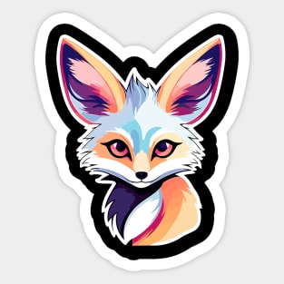 Fennec Fox Illustration Sticker